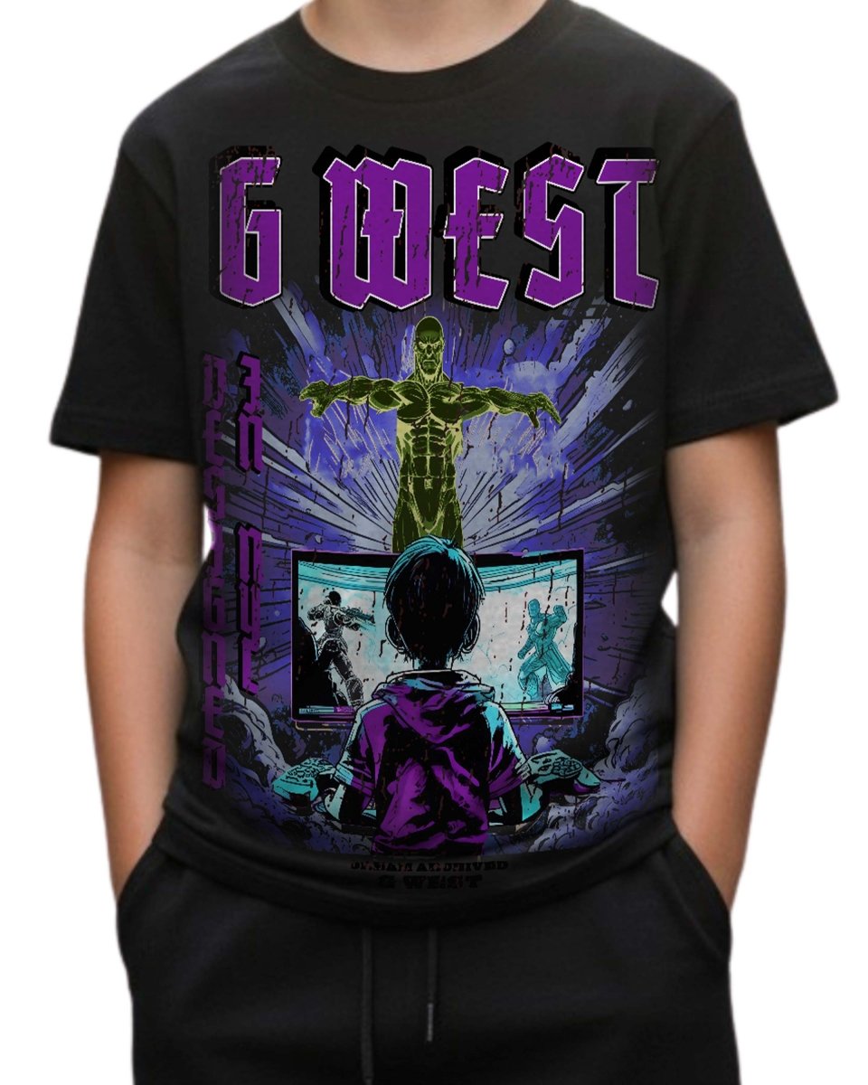 G West Kids Game Of G Purple T-Shirt Mens