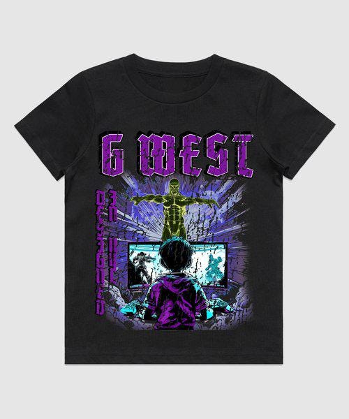 G West Kids Game Of G Purple T-Shirt Mens