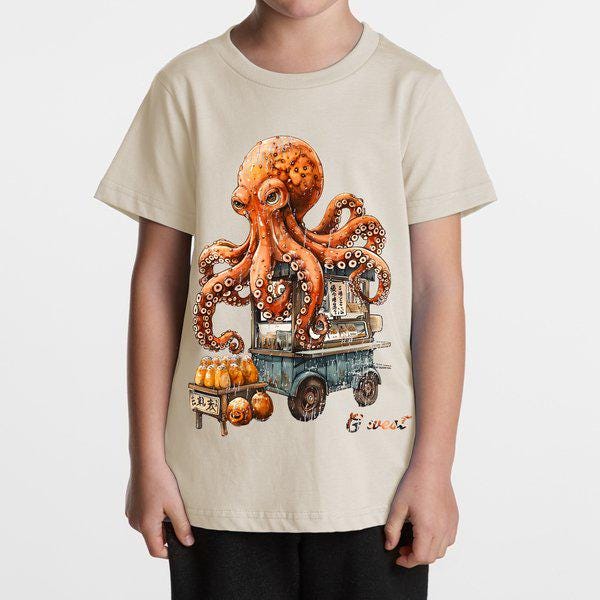 G West Kids Octopus Cart T-Shirt