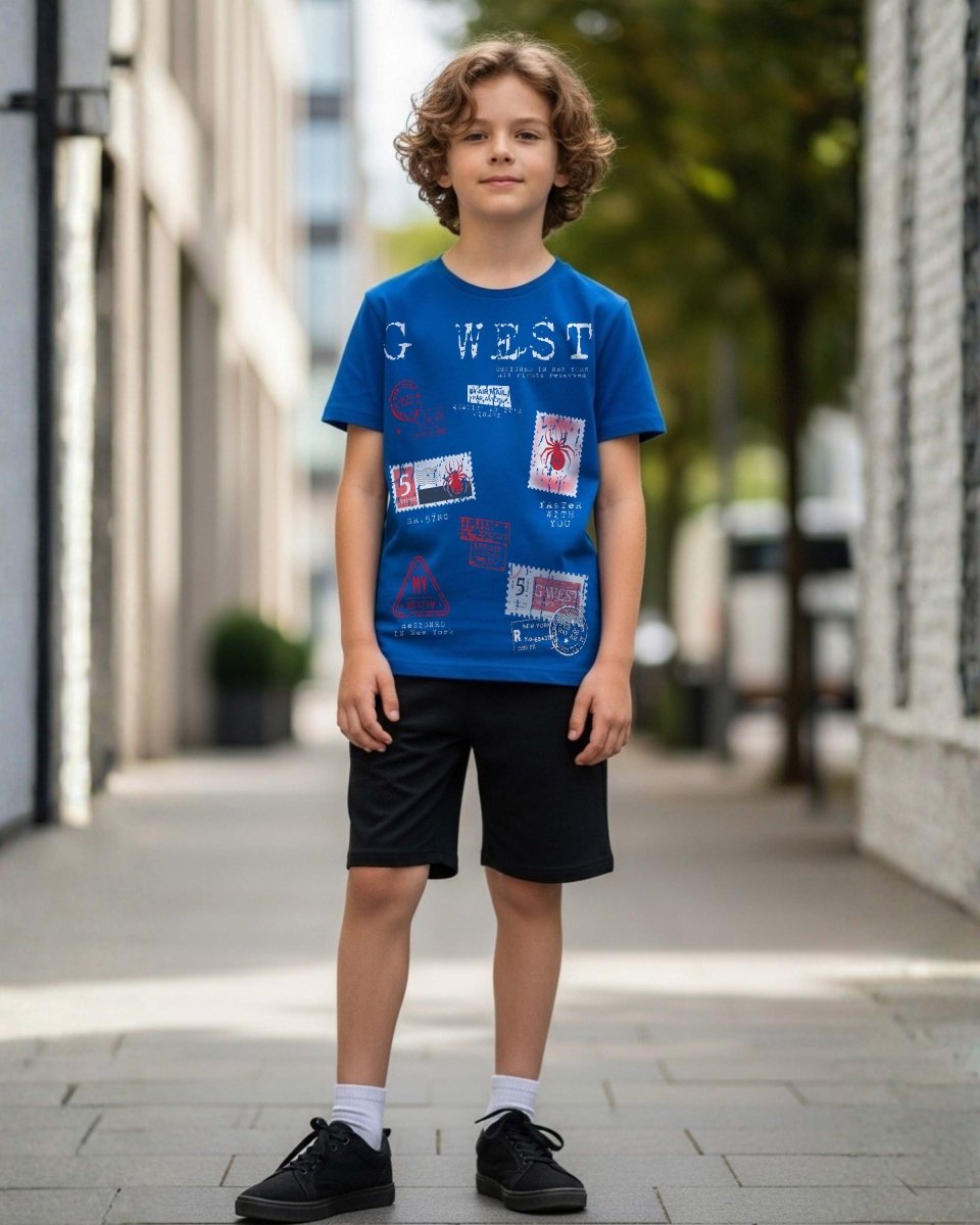 G West Kids Olympic Stamp Tee - Dtpbasty5041