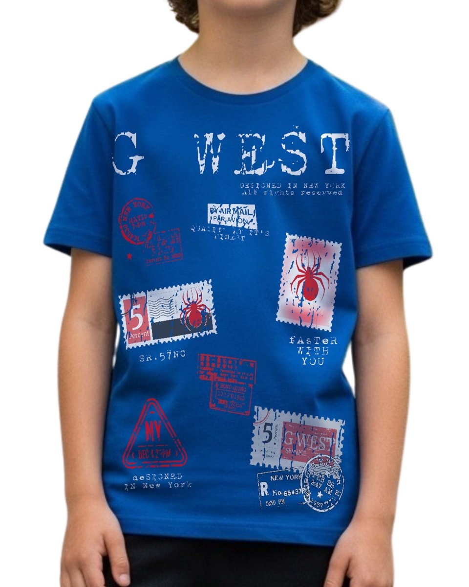 G West Kids Olympic Stamp Tee - Dtpbasty5041