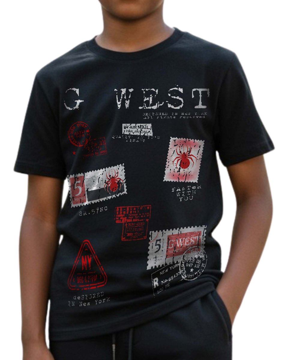 G West Kids Olympic Stamp Tee - Dtpbasty5041