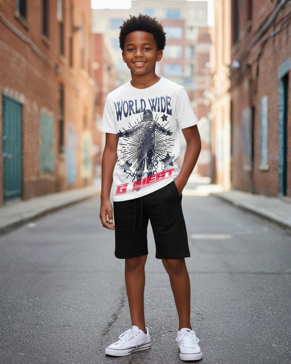 G West Kids Olympic World Wide Star T-Shirt Mens