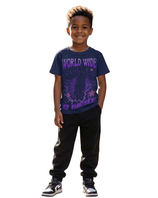 G West Kids Olympic World Wide Star Camiseta para hombre