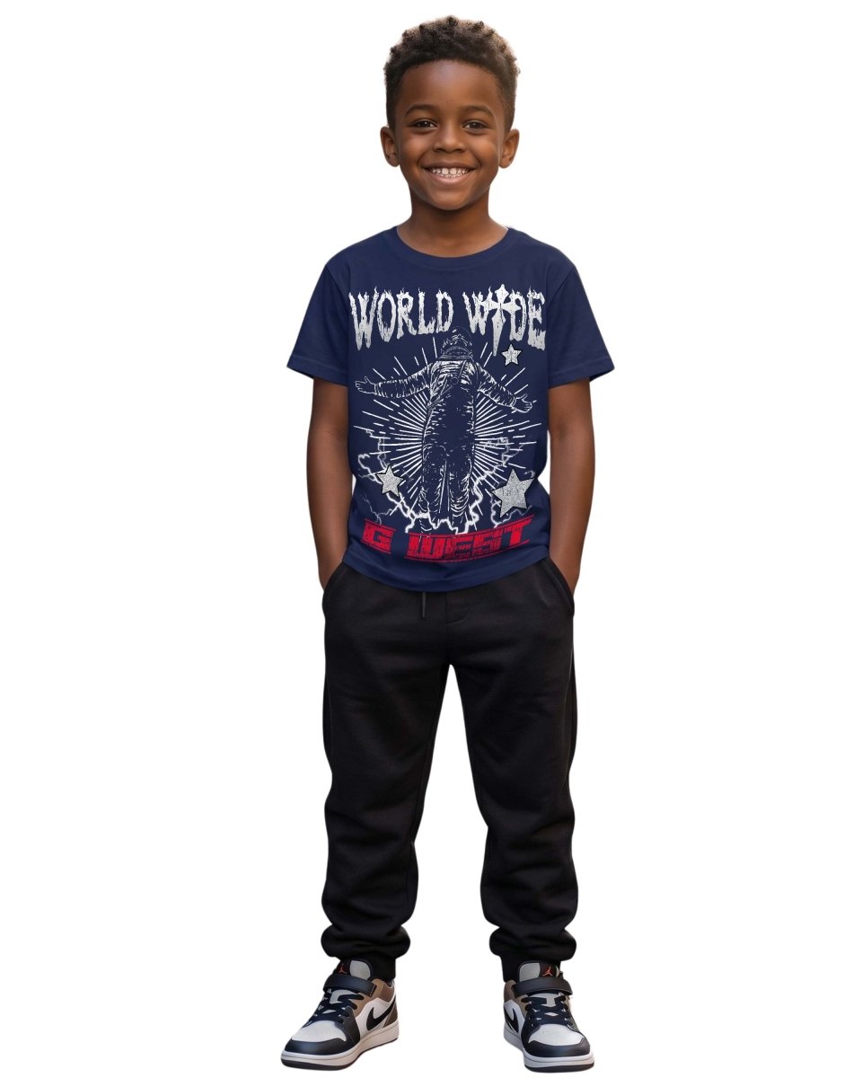 G West Kids Olympic World Wide Star T-Shirt Mens