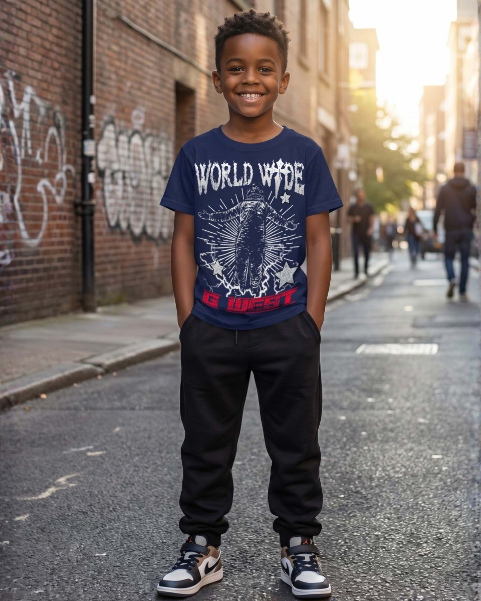 G West Kids Olympic World Wide Star T-Shirt Mens
