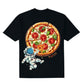 G West Kids Space Pizza Black Tee - Dtpbasty9067