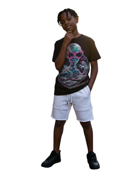 Camiseta de DJ de tecno para niños G West para hombre