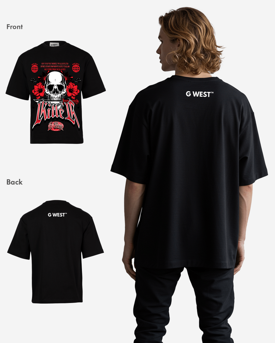 G WEST KILLER OVEERSIZED T-Shirt Mens