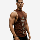 G  WEST LOGO ARMY SPLATTRE BROWN TANKS