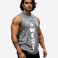 G  WEST LOGO MENS GREY TANKS