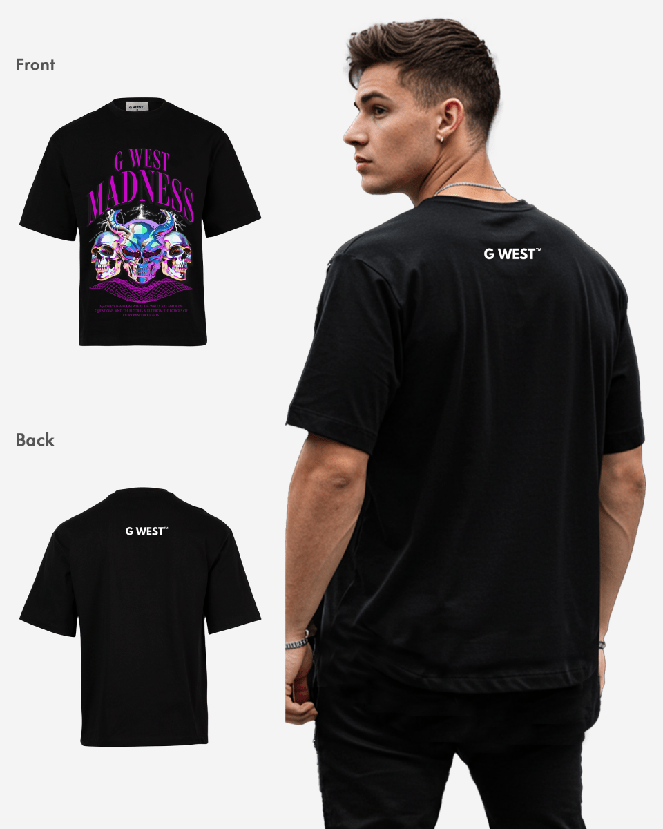 G WEST Madness Oversized T-Shirt Mens