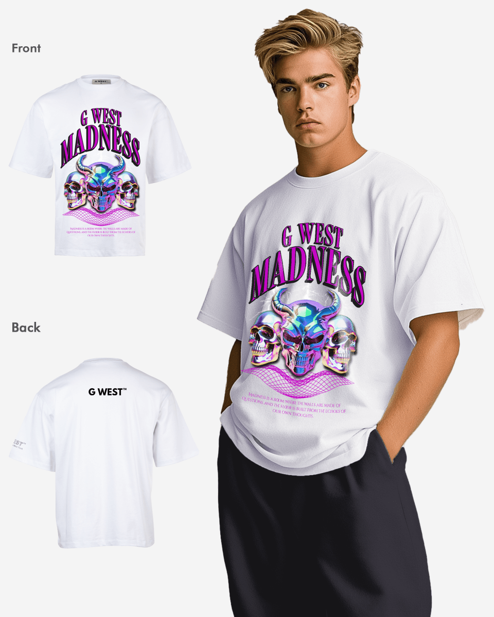 G WEST Madness Oversized T-Shirt Mens