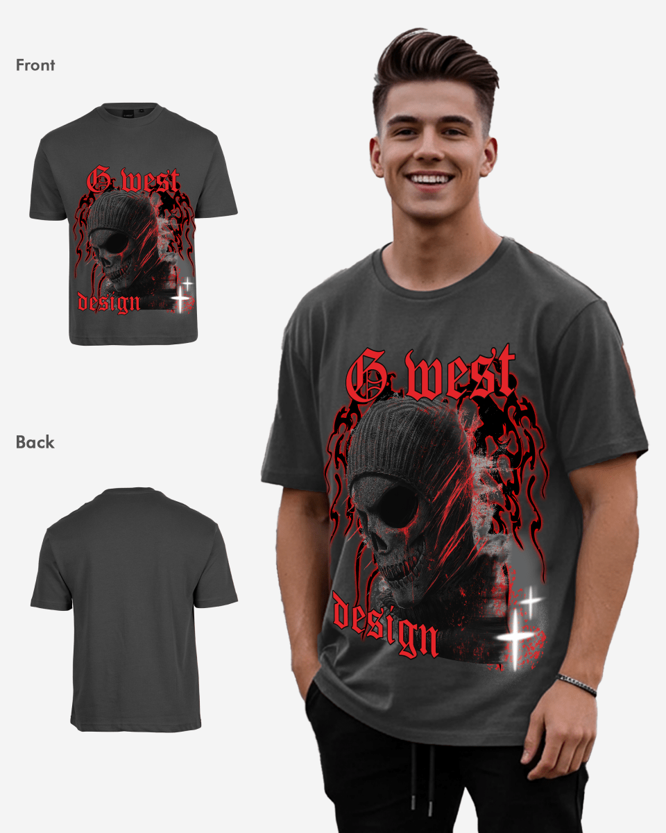 G WEST MASK 3.0 Oversized T-Shirt Mens