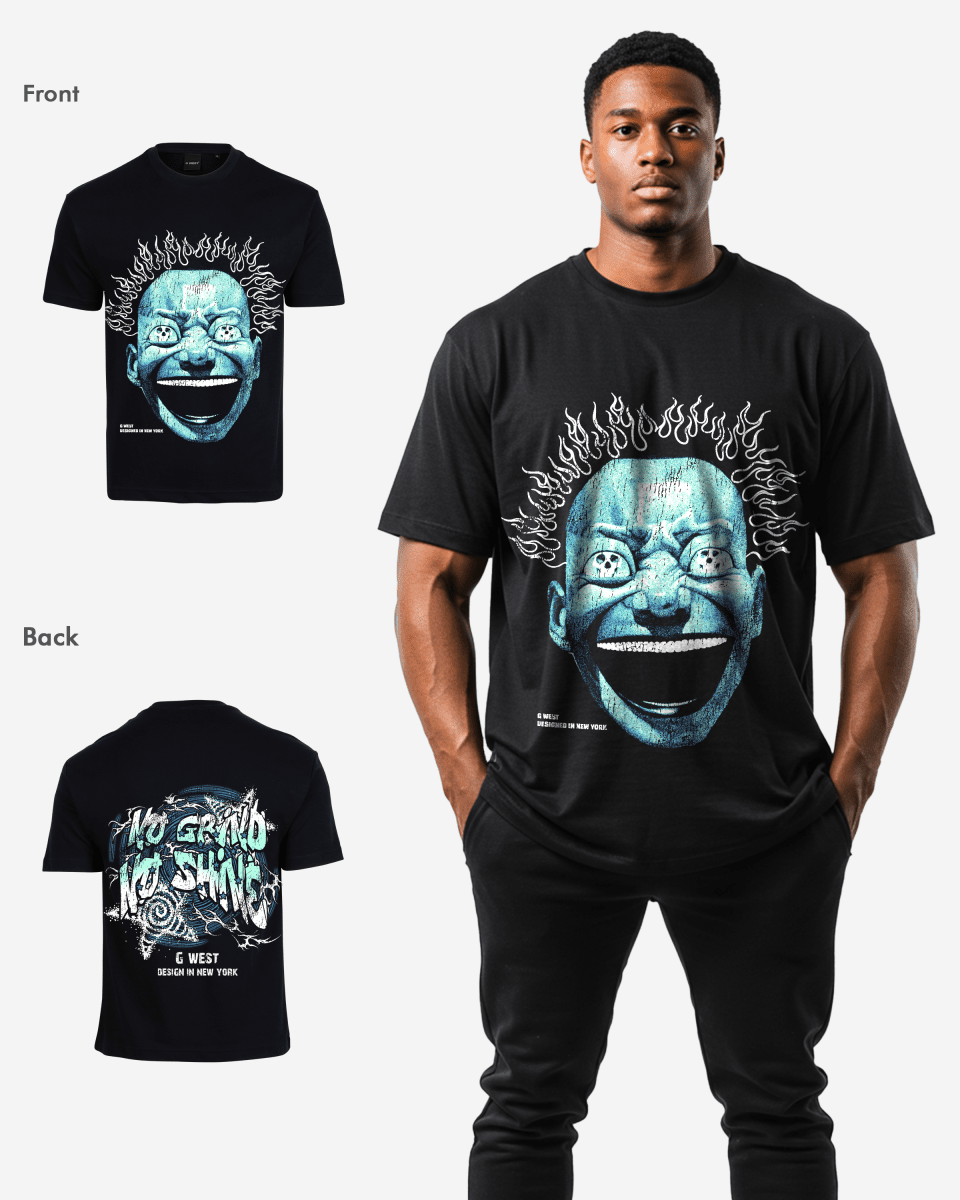 G West Mens Electrical Einstein Oversized Tee