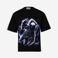 G West Mens  Galaxy Premium Oversized Tee Front And Back Print