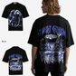 G West Mens  Galaxy Premium Oversized Tee Front And Back Print