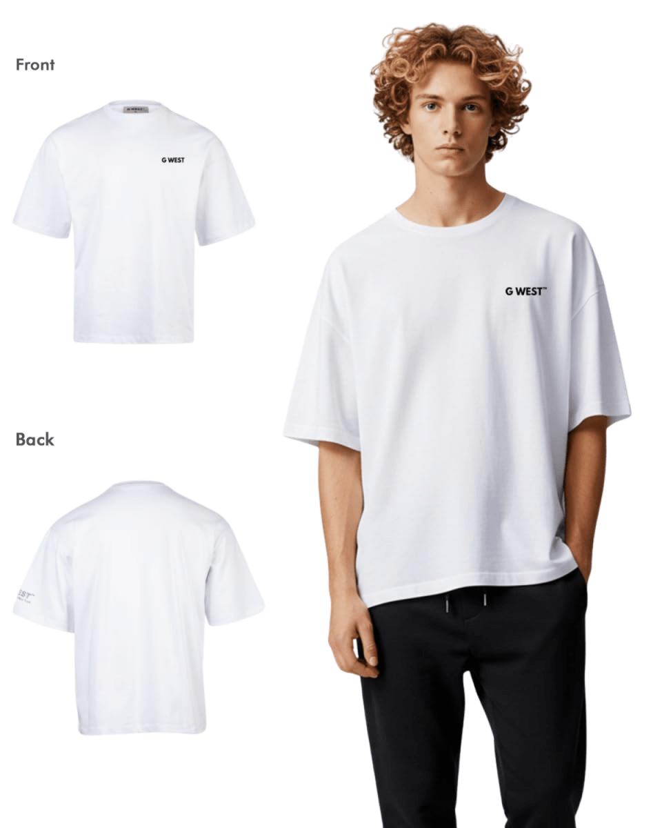 G West Mens  Logo Keep Dry Oversized Tee