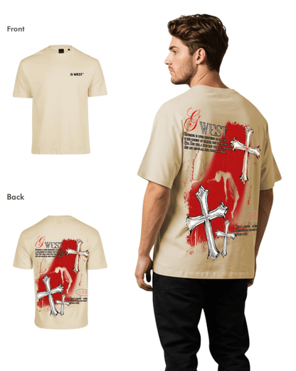 G West Mens Oversized Ascending Soul Life Style Tee  Style