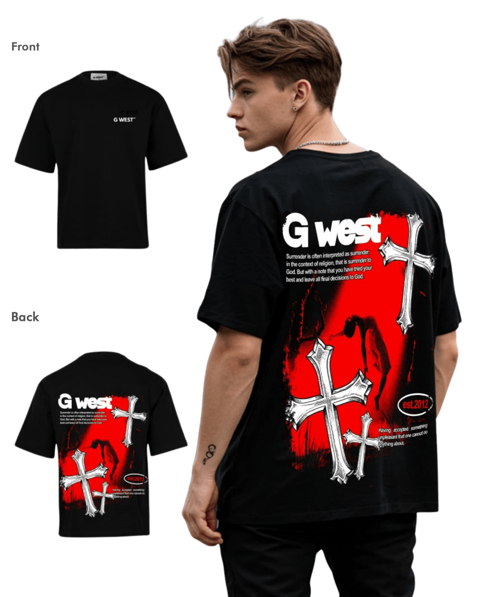 G West Mens Oversized Ascending Soul Tee
