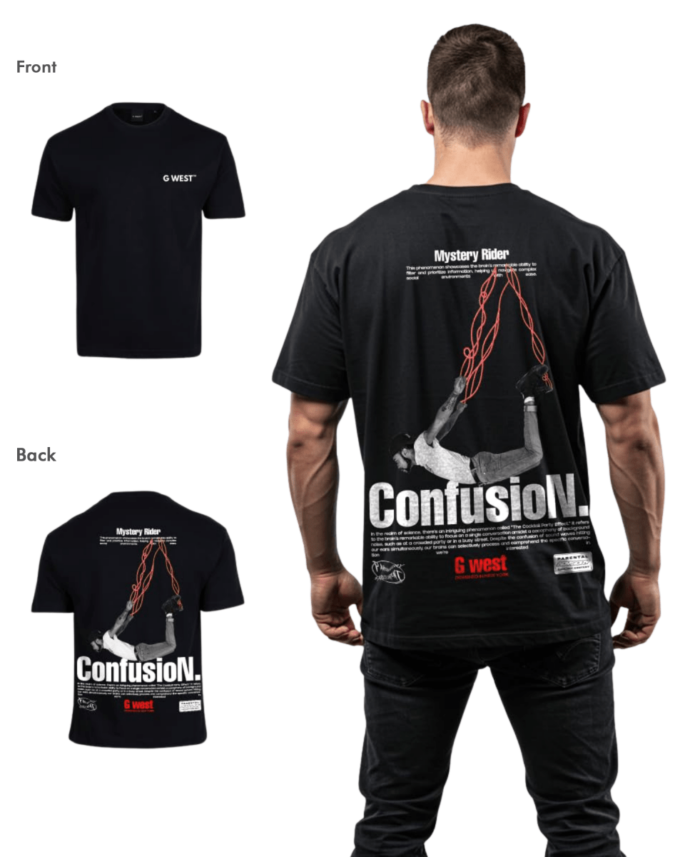G West Mens Oversized Confusion Tee