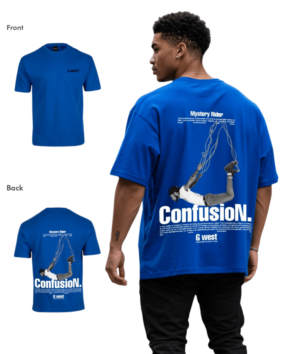 G West Mens Oversized Confusion Tee