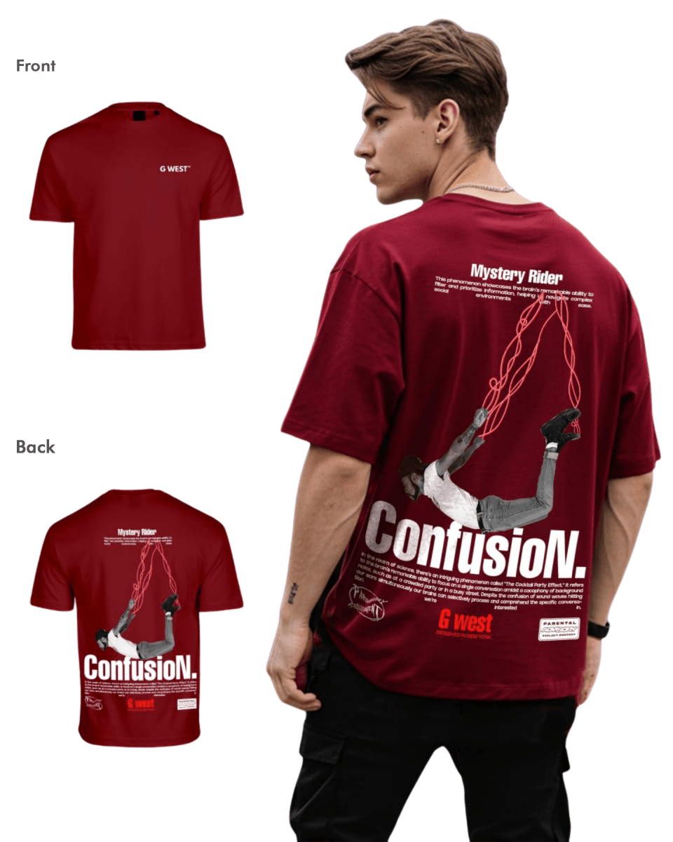 G West Mens Oversized Confusion Tee