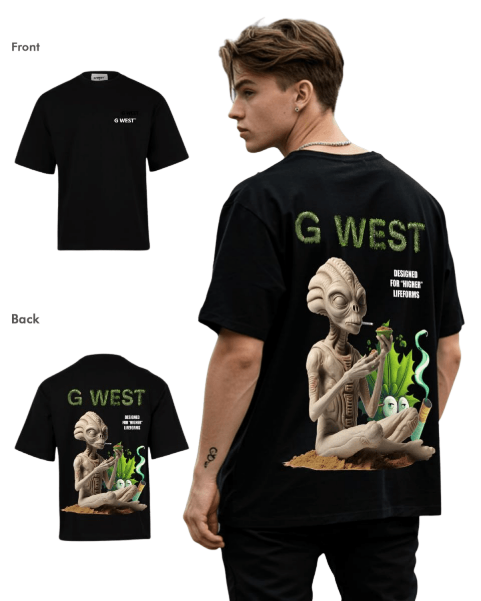 G West Mens Oversized Designed For Higher Lifeforms Tee