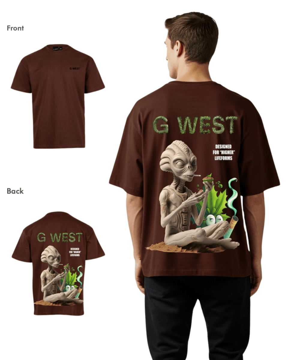 G West Mens Oversized Designed For Higher Lifeforms Tee