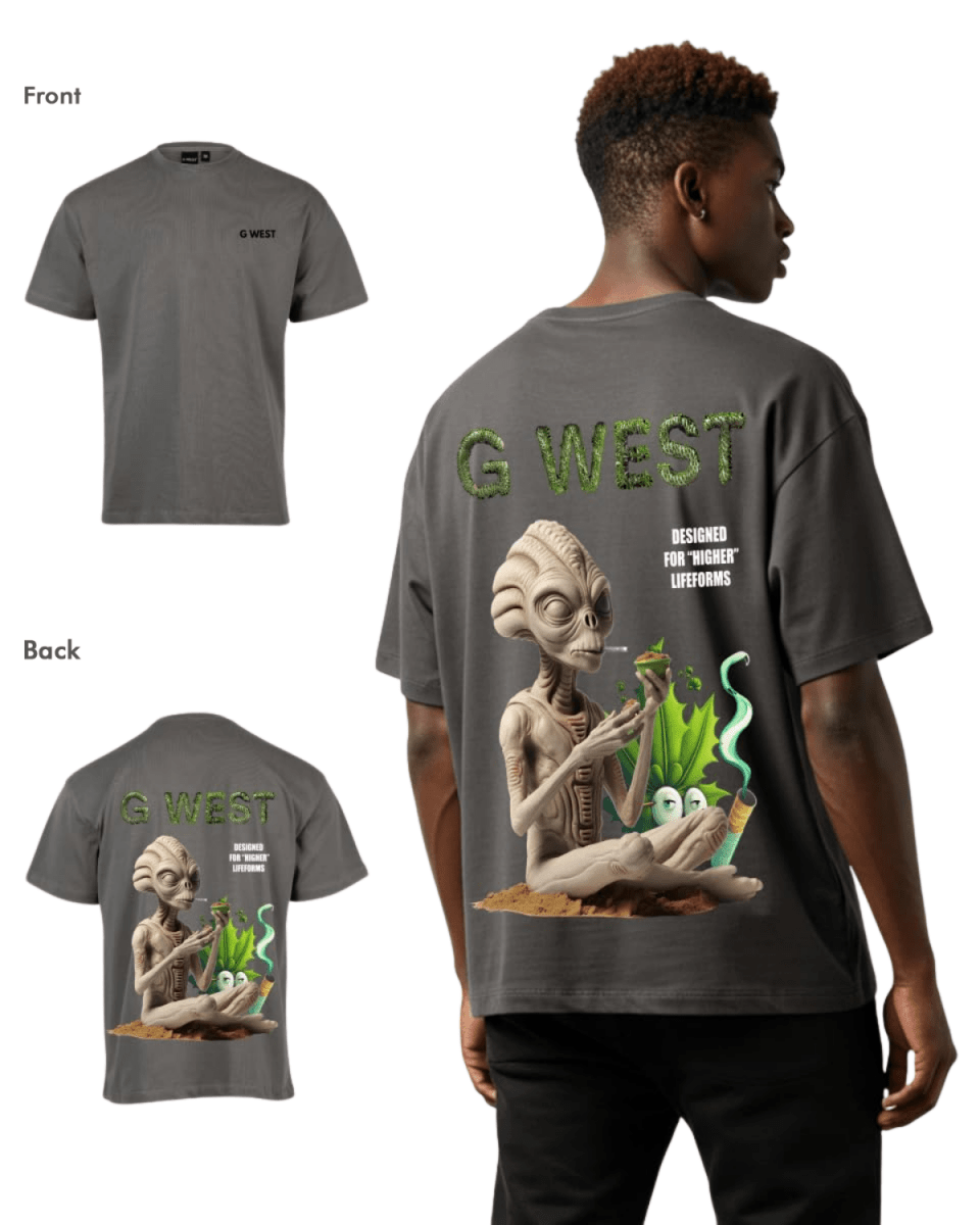 G West Mens Oversized Designed For Higher Lifeforms Tee