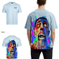G West Mens Oversized Flaming Zombie Tee