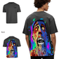 G West Mens Oversized Flaming Zombie Tee