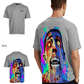 G West Mens Oversized Flaming Zombie Tee