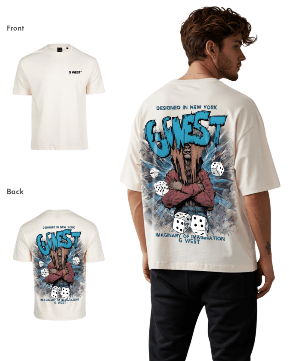 G West Mens Oversized Imagine Of Imagination Tee