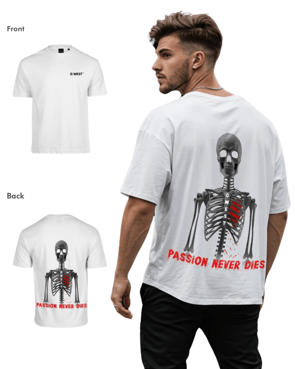 G West Mens Oversized Passion Never Dies Tee