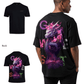 G West Mens Oversized Purple Dragon Tee