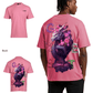 G West Mens Oversized Purple Dragon Tee