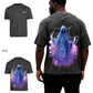 G West Mens Oversized Purple Reaper Tee