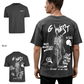 G West Mens Oversized Smoke Skeleton Tee