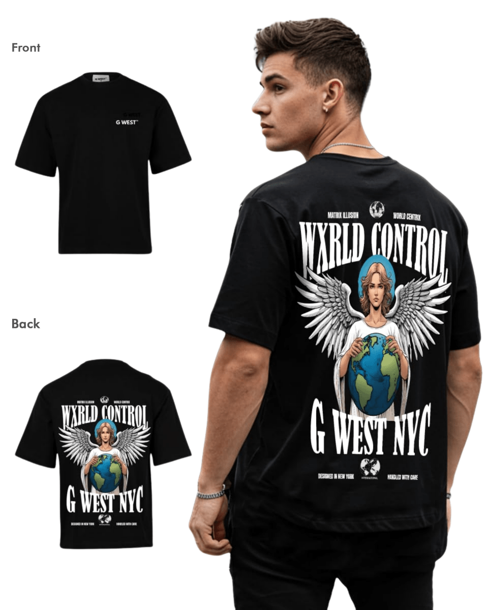 G West Mens Oversized World Tee T-Shirt