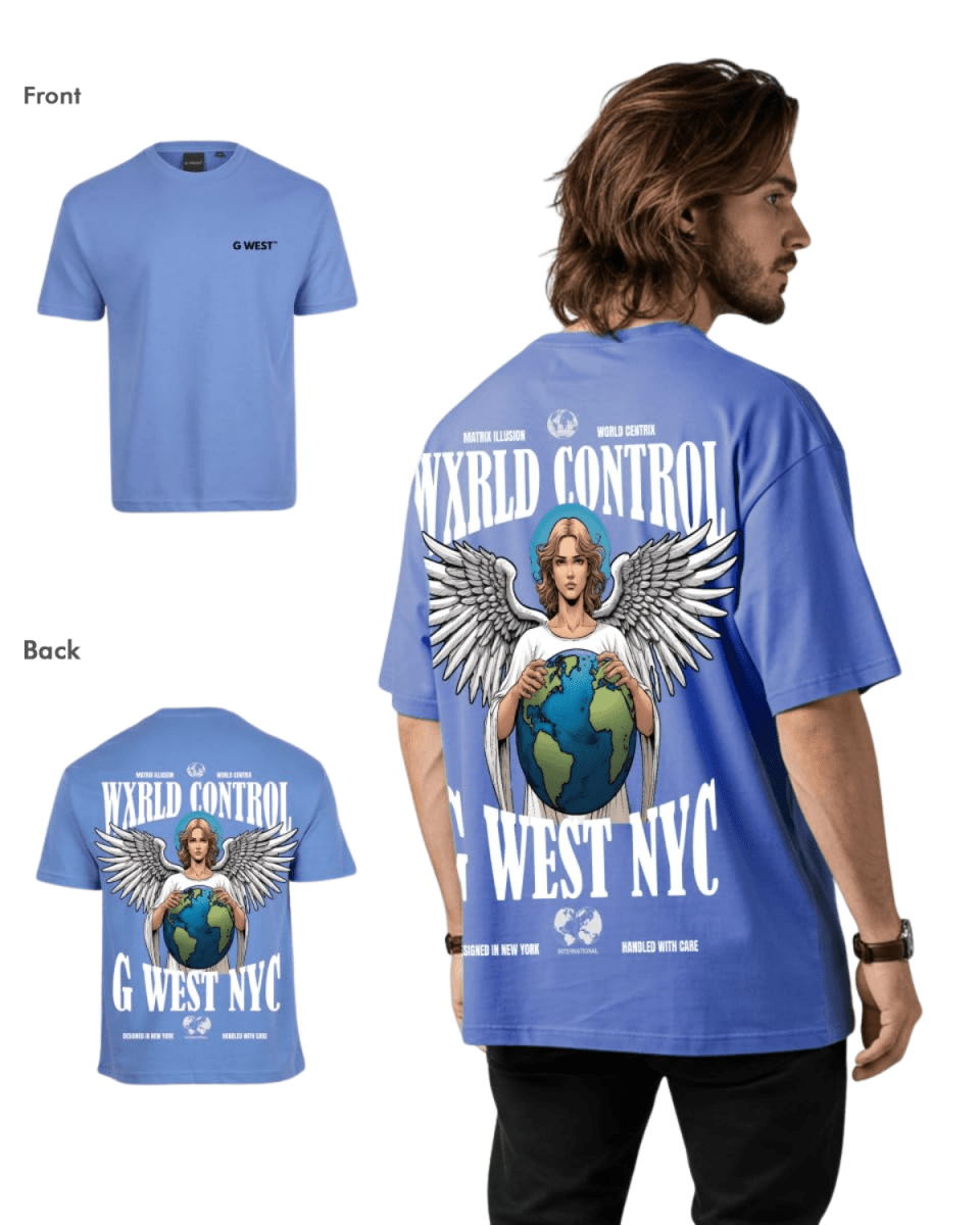 G West Mens Oversized World Tee T-Shirt