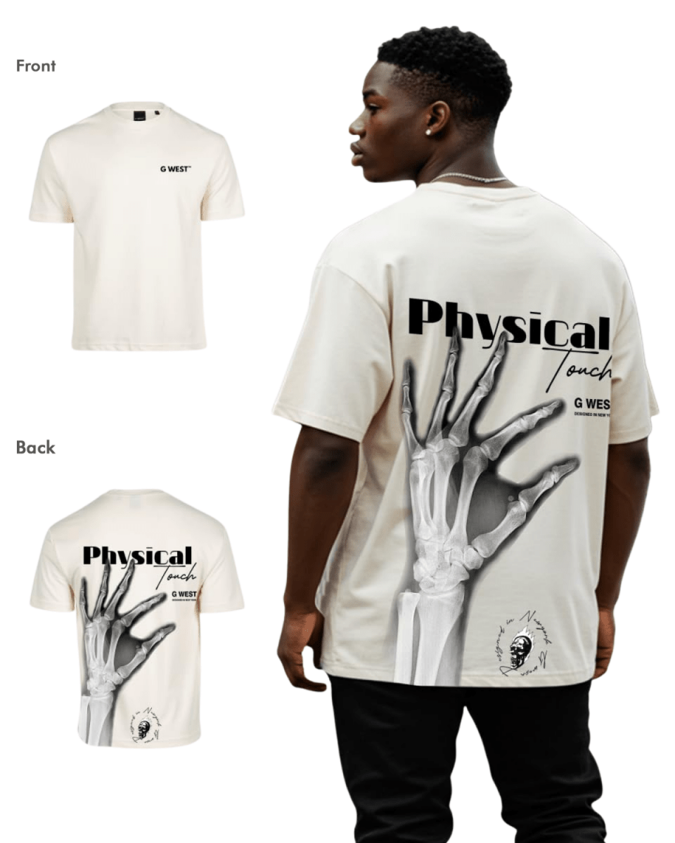 G West Mens Oversized X-Ray Hand Tee