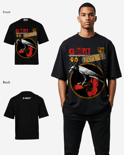 G WEST MESSENGER OVERSIZED T-Shirt Mens