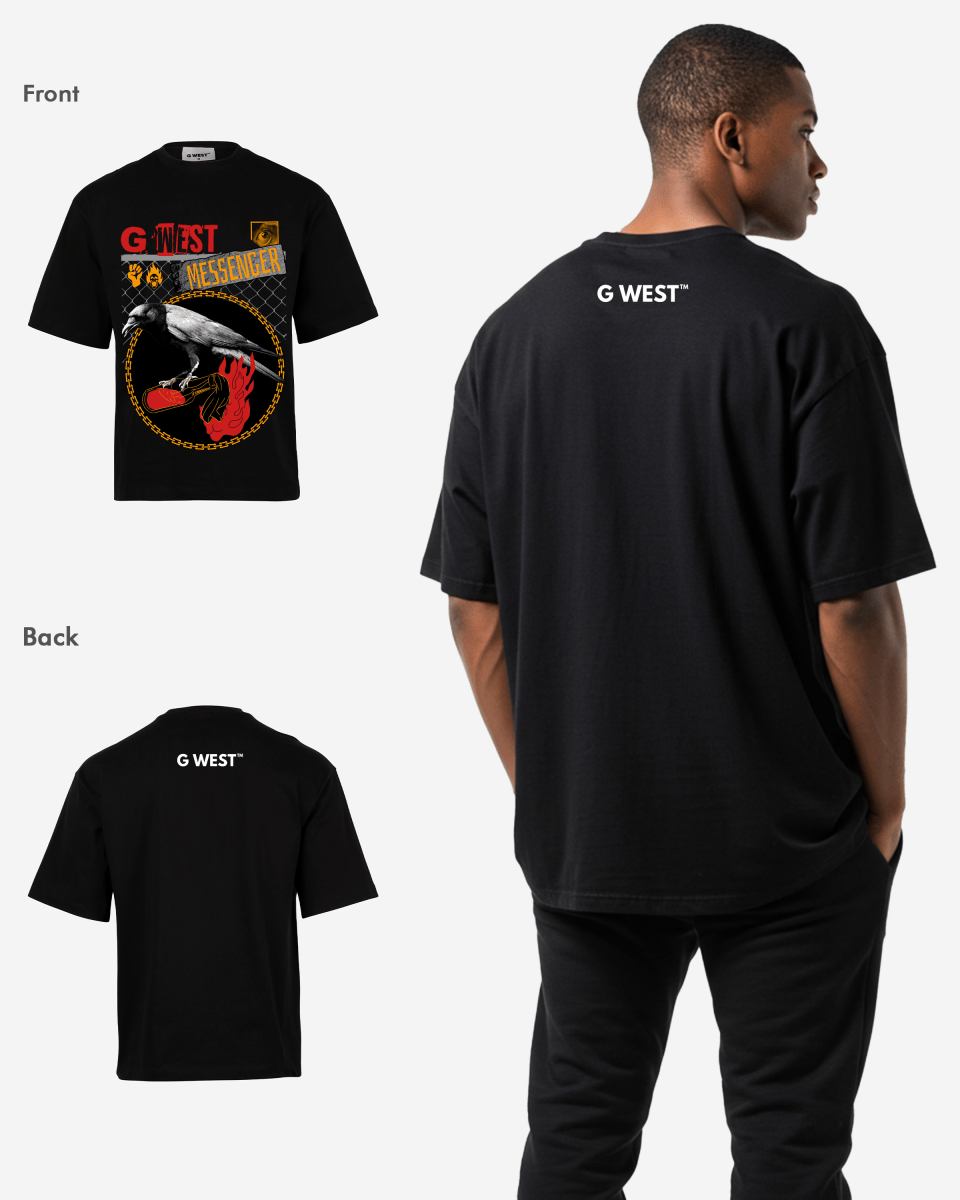 G WEST MESSENGER OVERSIZED T-Shirt Mens