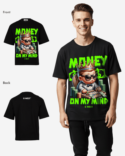 G WEST MONEY ON MY MIND OVERSIZED T-Shirt Mens