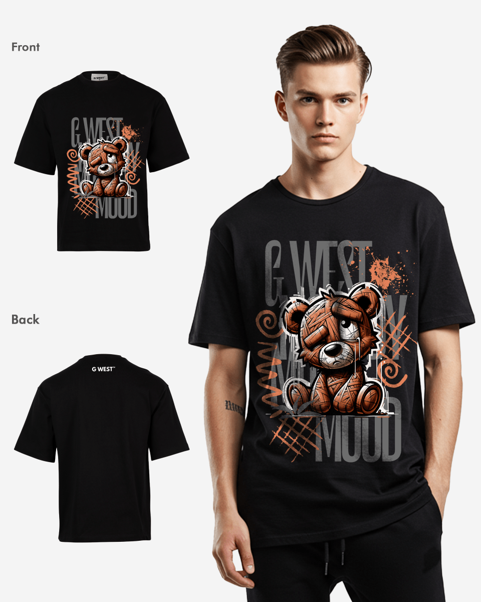 G WEST MOOODY MOOD OVERSIZED T-Shirt Mens