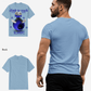 G West Mens News Paper Light Blue Tee
