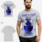 G West Mens News Paper Light Blue Tee