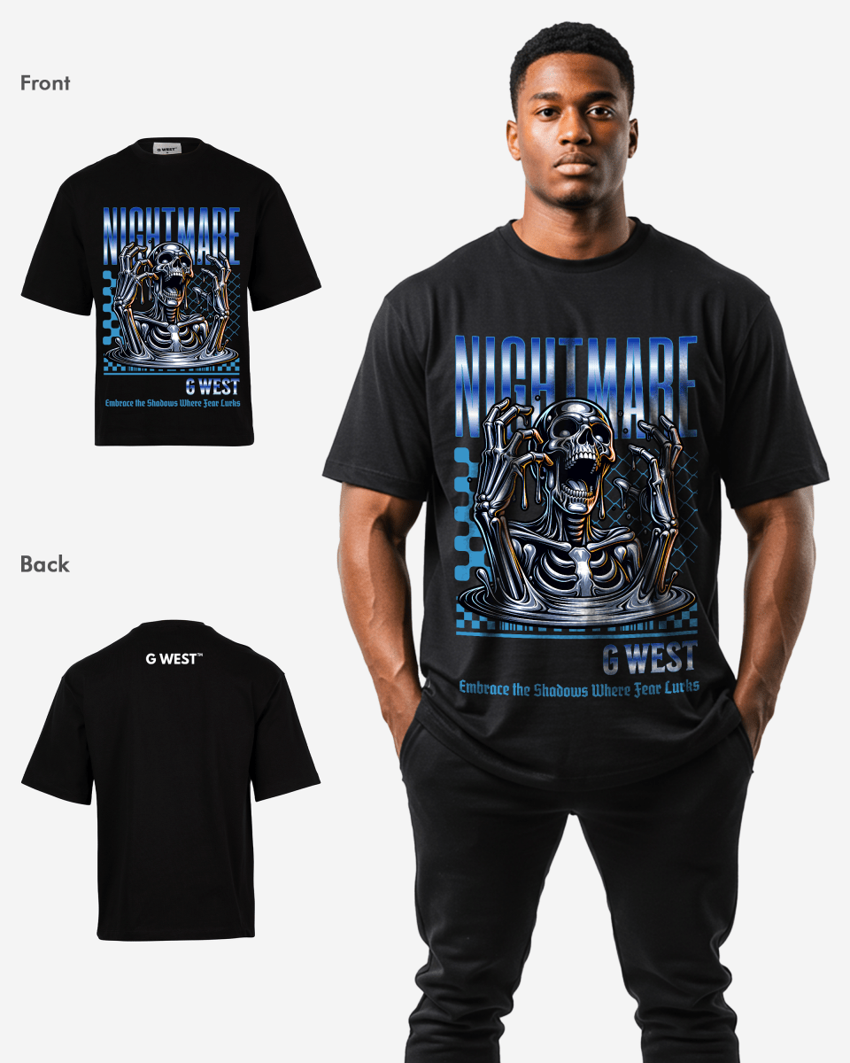 G WEST NIGHMARE OVERSIZED T-Shirt Mens