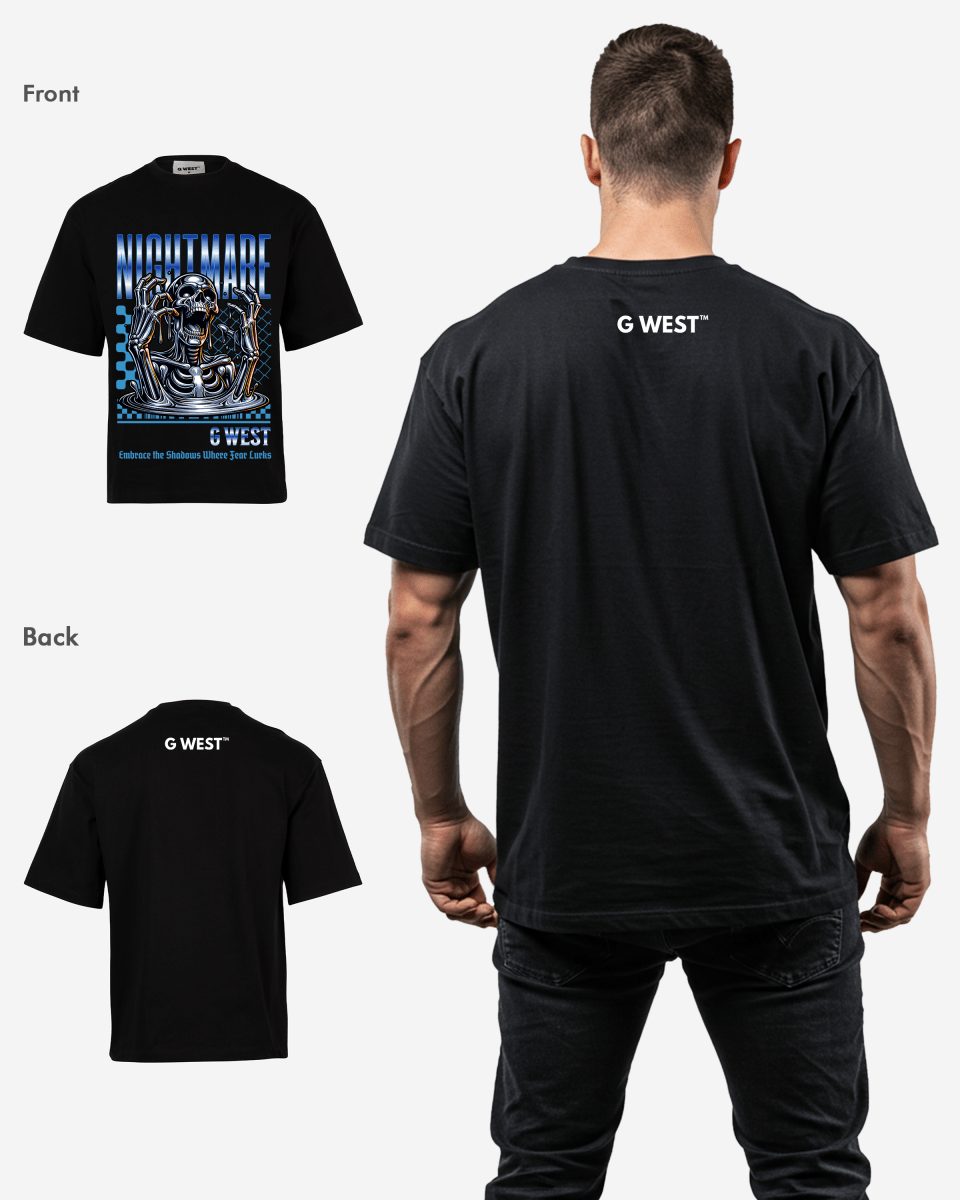 G WEST NIGHMARE OVERSIZED T-Shirt Mens